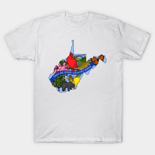 West Virginia State Symbols Art T-Shirt